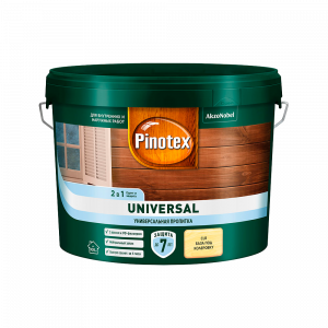 Пинотекс Универсал база под колеровку (9л) 2в1 универсальная пропитка для древесины