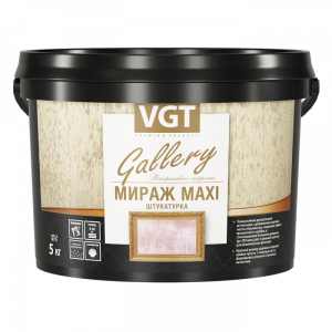 Штукатурка декоративная «Мираж» MAXI серебристо-белая база 4л (5кг)