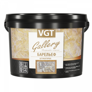 Штукатурка фактурная «БАРЕЛЬЕФ» (с волокнами целлюлозы) 3,8л (6кг)