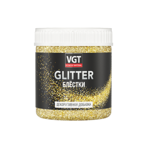 Блестки сухие для декорирования PET GLITTER (золото) 0,05кг