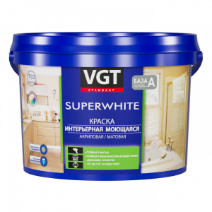 Краска ВД-АК-1180 интерьерная моющаяся база А (автоколерование) 8.0 л ( 13 кг)