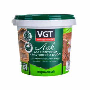 Лак для наружных и внутренних работ глянцевый б/цветный 0,9кг