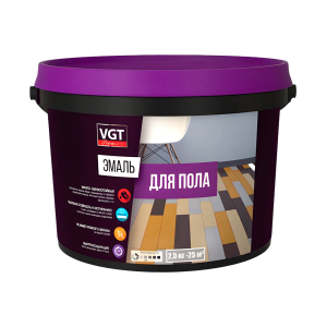 Эмаль ВД-АК-1179 для пола «Профи» полуматовая шоколадно-коричневая RAL8017, 2,5 кг