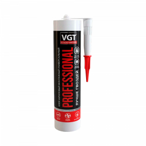 Клей акриловый монтажный универсальный белый PROFESSIONAL, 0,35 кг