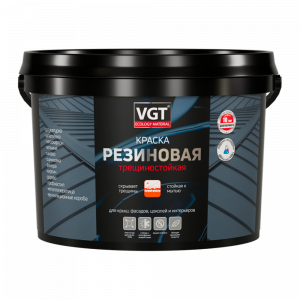 Краска резиновая трещиностойкая белая, 3 кг