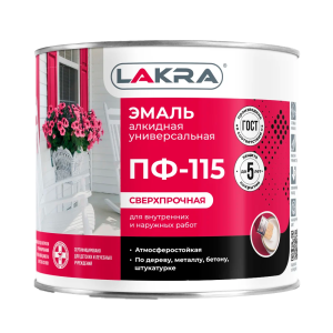 Эмаль ПФ-115 Лакра Серый 2кг Л-С