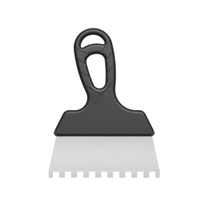 Шпатель зубчатый с антикорр.покр150мм,8*8 мм