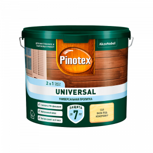 Пинотекс Универсал база под колеровку (2,5л) 2в1 универсальная пропитка для древесины