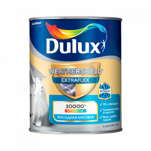Краска Dulux Weathershield Extraflex Фасадная Суперэластичная матовая база BW (1л)