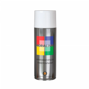 Краска аэрозольная CORALINO (520мл, 200г), RAL9003 Белый Глянцевый