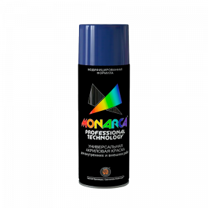 Краска аэрозольная Monarca (520 мл, 270г.), RAL5002 Синий Ультрамарин