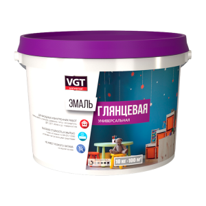 Эмаль универсальная глянцевая база А супербелая 2,5кг