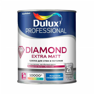 Краска Luxium Diamond  Extra Matt водно-дисперсионная глубокоматовая база BW ( 1л)