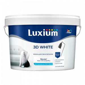 Краска Dulux Новая Белая 3D в/д для стен и потолков мат. база BW ( 2,5л)