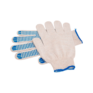 Перчатки х/б с ПВХ (средние)