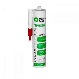 Герметик силиконовый MasterTeks санитарный 290 мл белый