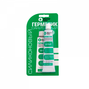 Герметик силиконовый MasterTeks санитарный 80 мл белый